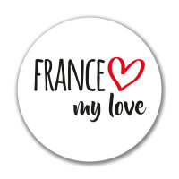 Aufkleber France my love Sticker 10cm