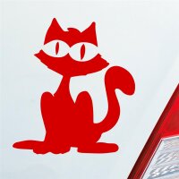 Katze Cat Animal Tier Fisch Tierschutz Auto Aufkleber...