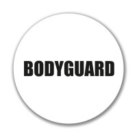 Aufkleber Bodyguard Schriftzug Sticker 10cm