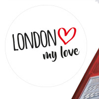 Aufkleber London my love Sticker 10cm
