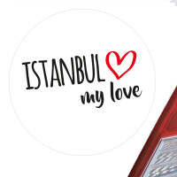 Aufkleber Istanbul my love Sticker 10cm
