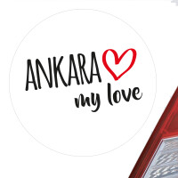 Aufkleber Ankara my love Sticker 10cm