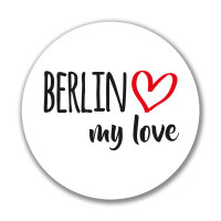 Aufkleber Berlin my love Sticker 10cm