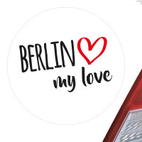 Aufkleber Berlin my love Sticker 10cm
