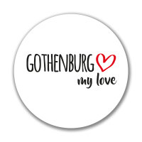 Aufkleber Gothenburg my love Sticker 10cm
