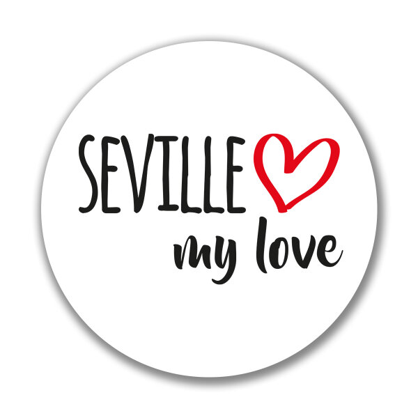 Aufkleber Seville my love Sticker 10cm