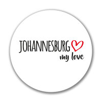 Aufkleber Johannesburg my love Sticker 10cm
