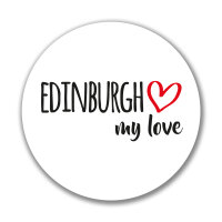 Aufkleber Edinburgh my love Sticker 10cm