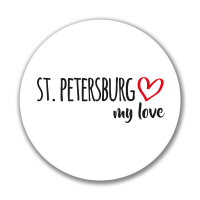 Aufkleber St. Petersburg my love Sticker 10cm