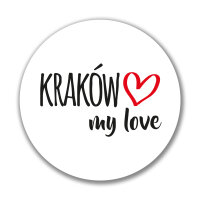 Aufkleber Kraków my love Sticker 10cm