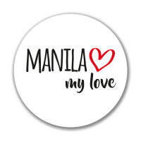 Aufkleber Manila my love Sticker 10cm