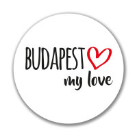 Aufkleber Budapest my love Sticker 10cm