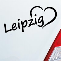 Auto Aufkleber Leipzig Herz Stadt City Liebe Love Heimat...
