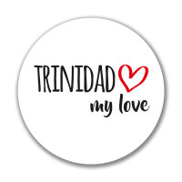 Aufkleber Trinidad my love Sticker 10cm