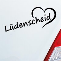 Auto Aufkleber Lüdenscheid Herz Stadt City Liebe...