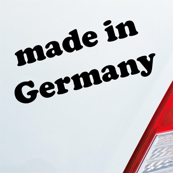 Made in Germany Deutschland Tuning Auto Aufkleber Sticker Heckscheibenaufkleber
