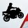 Mopped Bike Moped Motorrad Auto Aufkleber Sticker Heckscheibenaufkleber