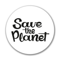 Aufkleber Save the Planet Schriftzug Sticker 10cm