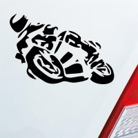 Motorrad Mopped Biker Moped Auto Aufkleber Sticker Heckscheibenaufkleber