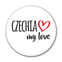 Aufkleber Czechia my love Sticker 10cm