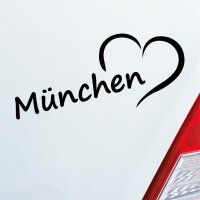 Auto Aufkleber München Herz Heart Stadt Auto Liebe...