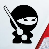 Ninja Kämpfer Schwert Tuning Auto Aufkleber Sticker Heckscheibenaufkleber