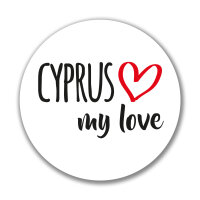 Aufkleber Cyprus my love Sticker 10cm