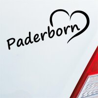 Auto Aufkleber Paderborn Herz Stadt City Liebe Love...