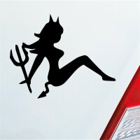 Teufel Teuflisch Sexy Girl Pin Up Devil Auto Aufkleber...