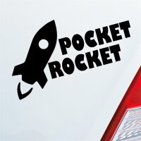 Pocket Rocket Rakete Auto Tuning Auto Aufkleber Sticker...