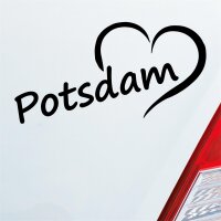 Auto Aufkleber Potsdam Herz Stadt City Love Liebe Heimat...