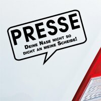 Presse Nase dicht fun lustig Auto Aufkleber Sticker...
