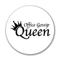 Aufkleber Office Gossip Queen Krone Sticker 10cm