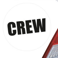 Aufkleber Crew Schriftzug Sticker 10cm