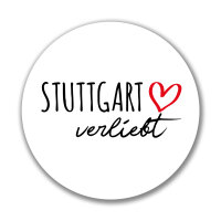 Aufkleber Stuttgart verliebt Sticker 10cm