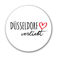 Aufkleber Düsseldorf verliebt Sticker 10cm