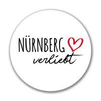 Aufkleber Nürnberg verliebt Sticker 10cm