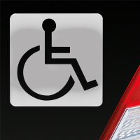 Rollstuhlfahrer Warnhinweis Rollstuhl Auto Aufkleber...