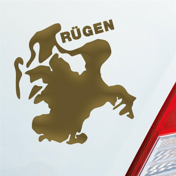 Rügen Spaß Insel Deutschland Urlaub Auto Aufkleber Sticker Heckscheibenaufkleber