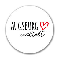 Aufkleber Augsburg verliebt Sticker 10cm