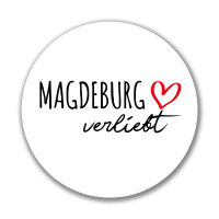 Aufkleber Magdeburg verliebt Sticker 10cm