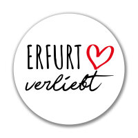Aufkleber Erfurt verliebt Sticker 10cm
