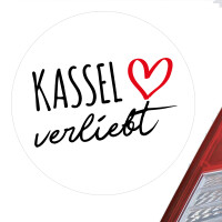 Aufkleber Kassel verliebt Sticker 10cm