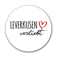 Aufkleber Leverkusen verliebt Sticker 10cm