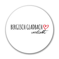 Aufkleber Bergisch Gladbach verliebt Sticker 10cm