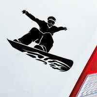 Snowboard Snow Schnee Sport Fun Auto Aufkleber Sticker Heckscheibenaufkleber