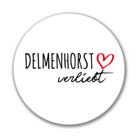 Aufkleber Delmenhorst verliebt Sticker 10cm
