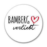 Aufkleber Bamberg verliebt Sticker 10cm