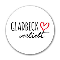 Aufkleber Gladbeck verliebt Sticker 10cm