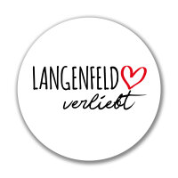 Aufkleber Langenfeld (Rheinland) verliebt Sticker 10cm